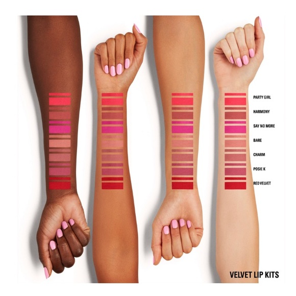 KYLIE COSMETICS Velvet Lip Kit in Color Charm (705) w/3 piece Bag Set 🆕 - Picture 5 of 11